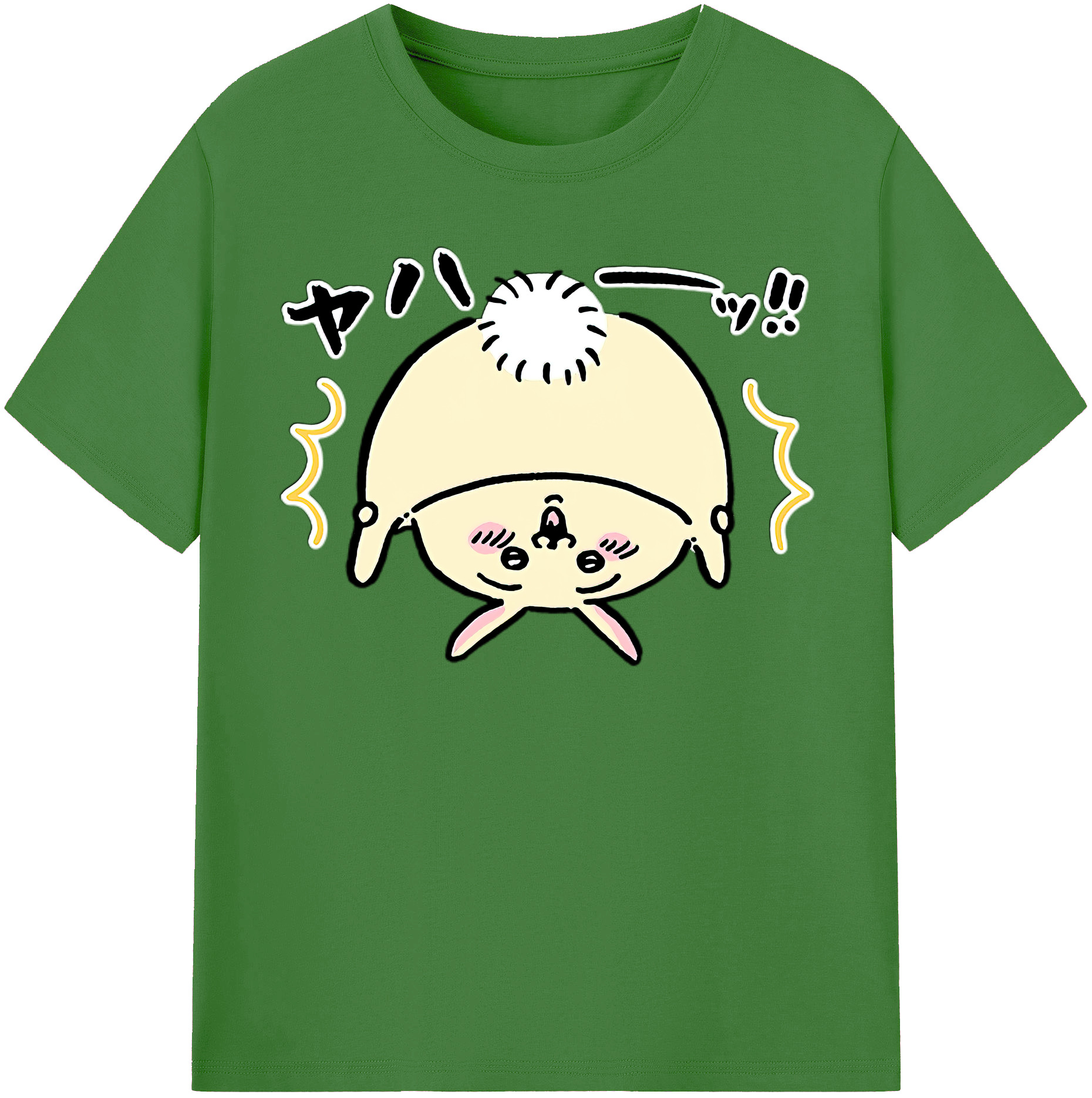 （画像用） ちいかわ うさぎ Chii-kawa usagi レディースカジュアルプリントTシャツ（綿100％）